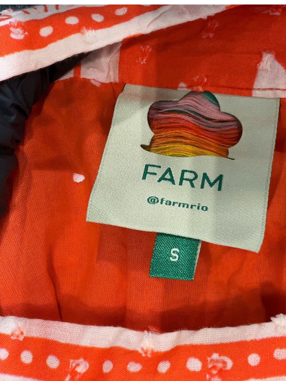 FARM Rio Orange and White Floral Ruffle Mini Skirt - Picture 5 of 5